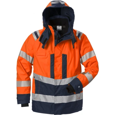 Afbeelding van Fristads Hi Vis Airtech® Shelljack Klasse 3 4515 Gtt oranje/marineblauw L