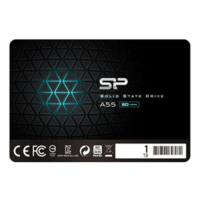 Afbeelding van Silicon Power SSD 1TB 3D NAND A55 SLC Cache Performance Boost 2.5 inch SATA III 7mm (0.28&quot;) Internal Solid State Drive