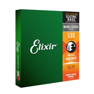 Afbeelding van Elixir Enkele snaar bas 135L NanoWeb basgitaarsnaar