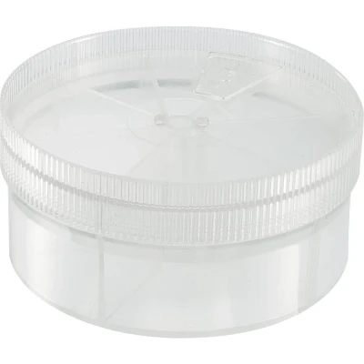 Afbeelding van TRU COMPONENTS Assortimentsdoos (Ø x h) 92 mm 43.5 Aantal vakken: 7 Variabele onderverdeling Inhoud 1 stuk(s)