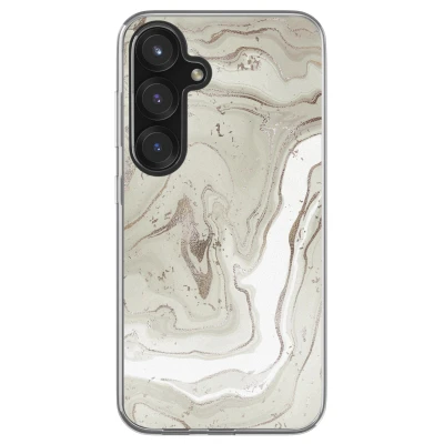 Afbeelding van imoshion hoesje Geschikt voor Samsung Galaxy S25 Design Sandy Marble
