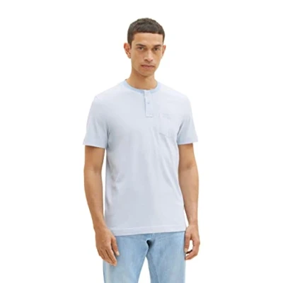 Afbeelding van TOM TAILOR Heren 1036438 T shirt, 31992 Stonington Blue White Stripes, L, L