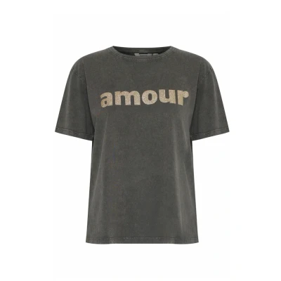 Afbeelding van b.young Tshirt print, Dames, Maat: Medium, Java