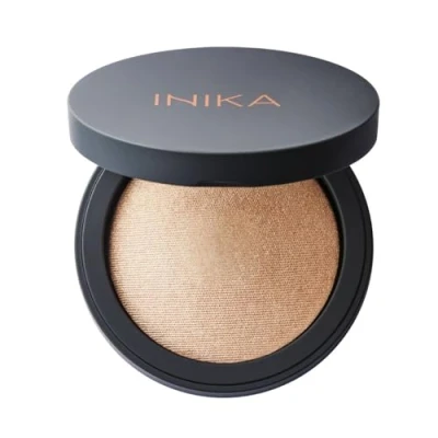 Afbeelding van INIKA REFRESH Baked Mineral Illuminisor Dewdrop Vegan 100% Natuurlijk Verzorgend Alle huidtypes Minerale make up