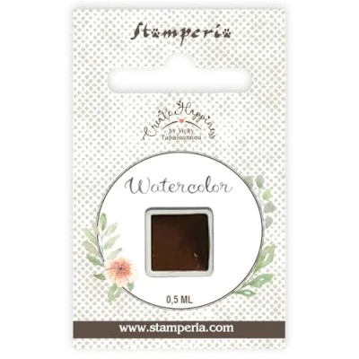 Afbeelding van Stamperia Create Happiness Watercolor Refill Brown 0,5ml (KAJC13)