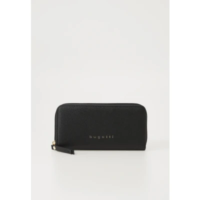 Afbeelding van bugatti Ella Zip Around Wallet L Black Saffiano