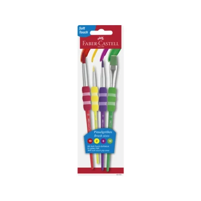 Afbeelding van Faber Castell Fc 481600 Penselenset Plastic 4 Stuks