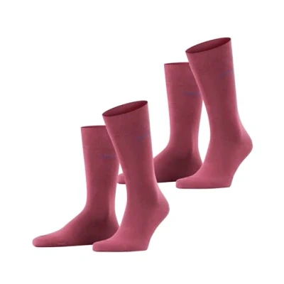 Afbeelding van ESPRIT Heren Sokken Basic Uni 2 Pack M SO Katoen eenkleurig Multipack Paar, Rood (Shadow Red 8138), 39 42