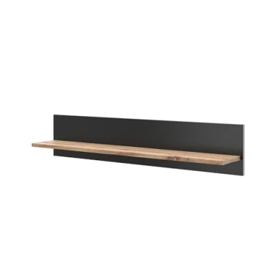 Afbeelding van Vicco Wandrek &quot;Amber&quot;, Eiken Wotan/Antraciet, 100 x 20 cm muurbeugel