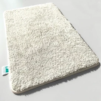 Afbeelding van casa pura Hoogpolige badmat ‘Sky Soft’ zacht, pluizig, wasbaar, antislip badkamertapijt in Shaggy look getest op schadelijke stoffen 16 kleuren, 6 maten 80 x 150 cm crème/ivoor