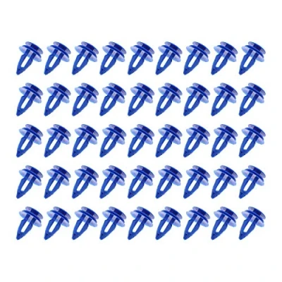 Afbeelding van YINETTECH 50x Auto Trim Clip Retainers LR027255 Blauw Plastic Voorwiel Achterwiel Boog Moulding Bevestigingsmiddelen Compatibel met Range Rover Evoque