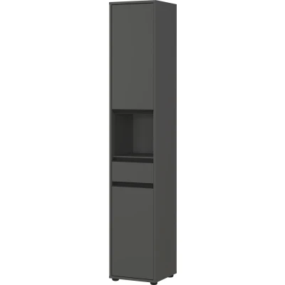 Afbeelding van Germania Lemont Grafiet Badkamerkast Slim H181 cm