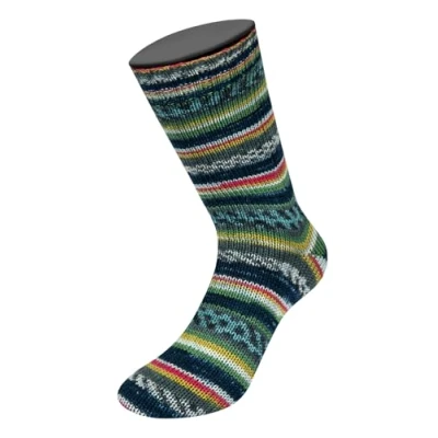 Afbeelding van LANA GROSSA Landlust die Sokkenwol, sokkengaren van merinowol in verschillende kleuren, handbreigaren 80% scheerwol (merino) en 20% polyamide, 100 g wol voor breien haken, 420 m garen