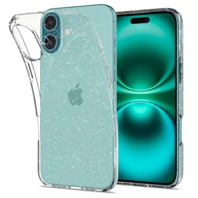 Afbeelding van Spigen Liquid Crystal Glitter Case voor iPhone 16 Plus hoesje Quartz