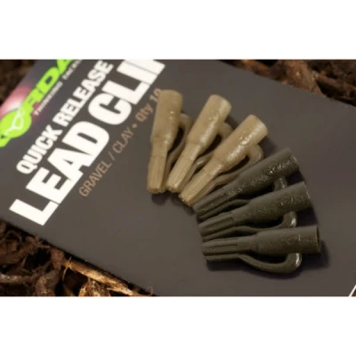 Afbeelding van Korda Quick Release Lead Clip (10 pcs) Kleur : Gravel Clay