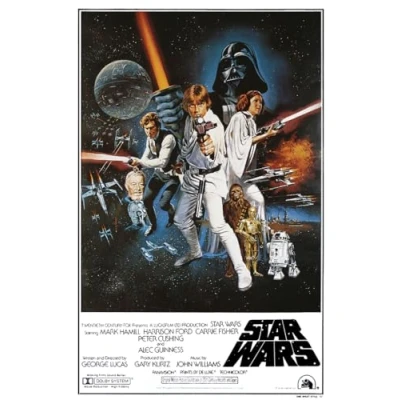 Afbeelding van Star Wars: Episode IV A New Hope poster (hoofdmotief stijl &#039;C&#039; American) (grootte:: 61cm x 91,5cm)