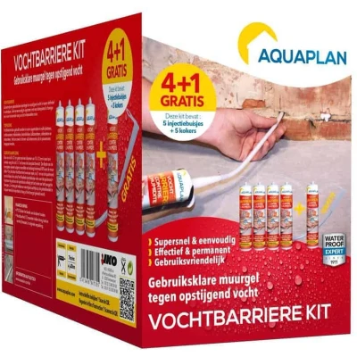 Afbeelding van Aquaplan vochtbarriere kit 4 1 5 x 310 ml