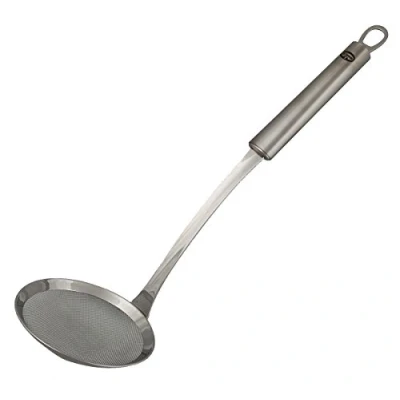Afbeelding van Dr. Oetker Schuim en afseihlöffel 33,5 cm, abseihlöffel om te koken frituren, verwijdert pitten schuimresten bij opkokende jam, bijzonder fijne zeef, (kleur: zilver), hoeveelheid: 1 stuk