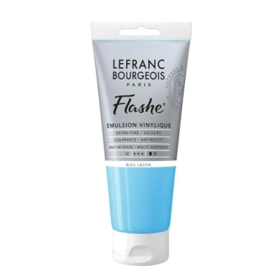 Afbeelding van Lefranc Bourgeois 300546 Flashe acryl en vinylverf, lichtecht, dekkend bestand tegen veroudering 80ml Tube, Lagoon Blue