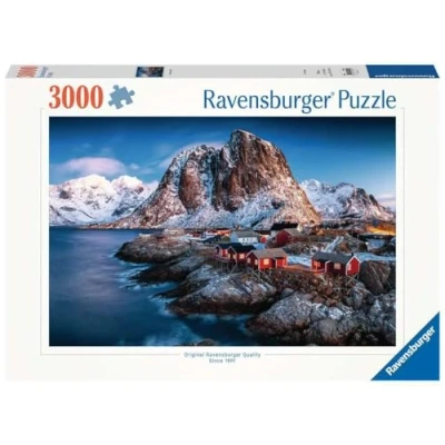 Afbeelding van Ravensburger puzzel Hamnoy, Lofoten legpuzzel 3000 stukjes