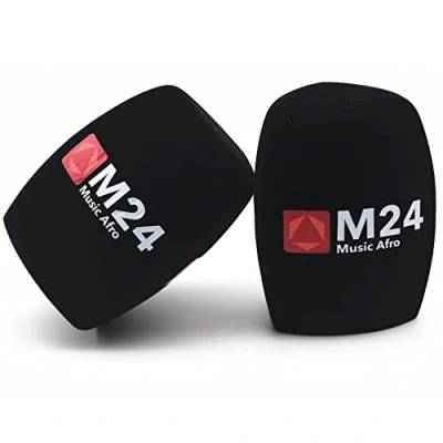 Afbeelding van Aanpassen Logo voor Microfoon Foam Windschermen Handhold Spons Covers TV Interview Microfoons 5 stks (zwart)