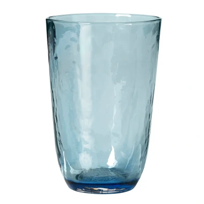 Afbeelding van Broste Copenhagen Hammered drinkglas 50 cl Blauw
