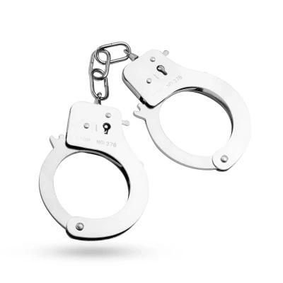 Afbeelding van Metalen Handboeien Zilver
