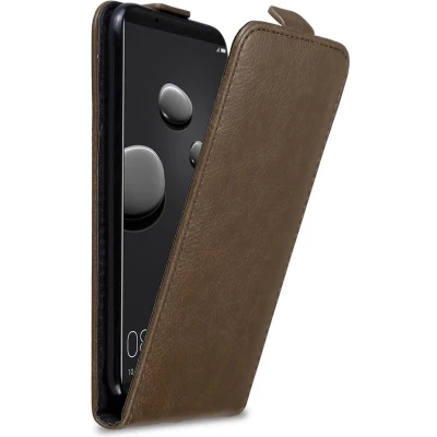 Afbeelding van Cadorabo Hoesje geschikt voor Huawei MATE 10 PRO in KOFFIE BRUIN Beschermhoes flip design Case Cover met magnetische sluiting