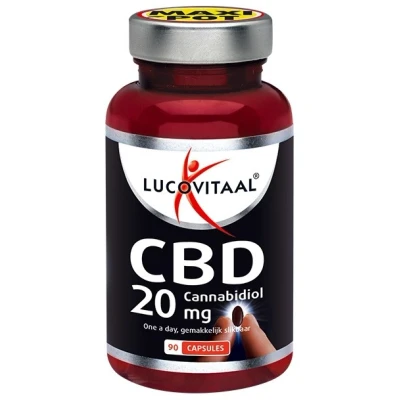 Afbeelding van 2+2 gratis: Lucovitaal CBD Cannabidiol 20 mg 90 capsules