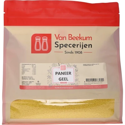 Afbeelding van Van Beekum Specerijen Paneer Geel 1 kilo (hersluitbare stazak)