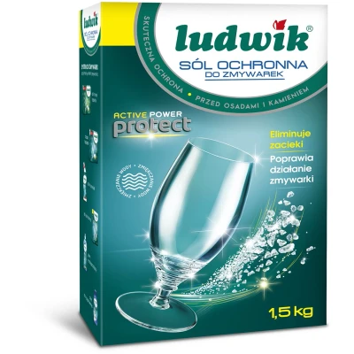 Afbeelding van Ludwik Active Power Protect Vaatwaszout 1,5 kg Bescherming Tegen Kalkaanslag Verlengt Levensduur van de Vaatwasser