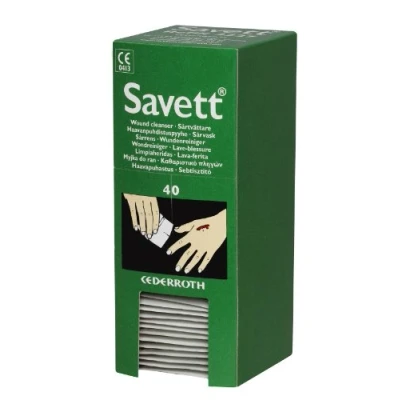 Afbeelding van Salvequick Savet wondontsmetting (40 stuks)