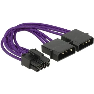 Afbeelding van PCIe 8 pins (m) 2x Molex 4 voedingsadapter 0,15 meter