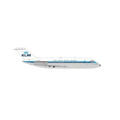 Afbeelding van Herpa vliegtuig model KLM Douglas DC 9 15 &quot;Amsterdam&quot; PH DNA schaal 1:200 modelvliegtuig, vliegtuigmodel voor verzamelaars, miniatuur deco, metaal met standaard