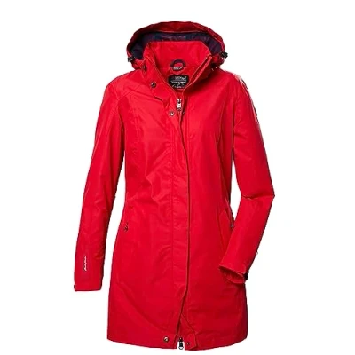 Afbeelding van killtec Dames Functioneel jack/outdoorjack met afritsbare capuchon KOS 44 WMN PRK, red, 34, 41284 000