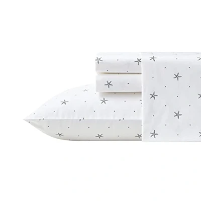 Afbeelding van Nautica Twin XL Sheet Set, Katoen Percale Beddengoed Crisp &amp; Cool, Lichtgewicht Ademend (Star Spangled Coastal Blue, XL)