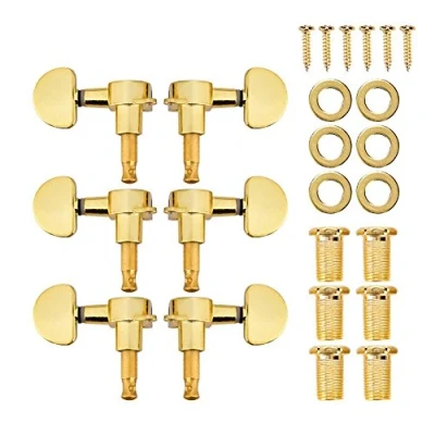 Afbeelding van 3L3R Gitarre Tuning Pegs, Glod Geschlossene Locking Tuners Zinklegierung Mechaniken Ersatzteile