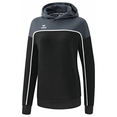 Afbeelding van CHANGE by erima sweatshirt met capuchon dames black grey/slate grey/wit / 44