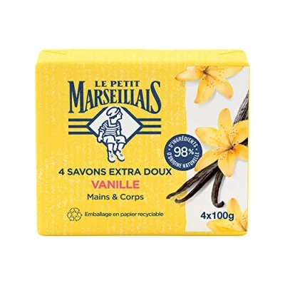 Afbeelding van Le Petit Marseillais Extra Milde Zeep Vanille Set van 4 x 100 g