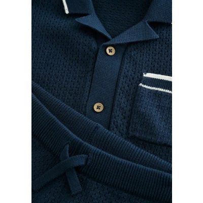 Afbeelding van Next Regular FIT Revere Collar SET Shorts voor kinderen, Maat: 104, Navy blue
