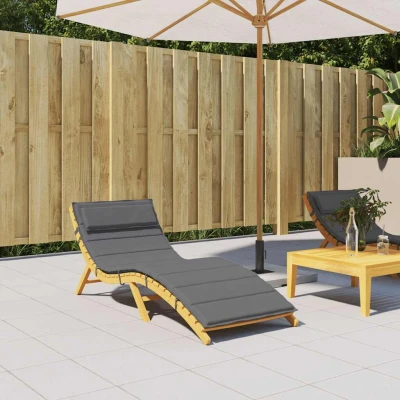 Afbeelding van Ligbedkussen 180x60x3 cm oxford stof antracietkleurig