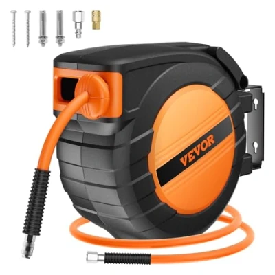 Afbeelding van VEVOR persluchtslanghaspel automatische slanghaspel 300PSI 9,52mmx15,24m