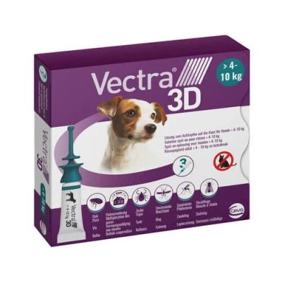 Afbeelding van Vectra 3D Hond ( S 4 10 kg) 3 pipetten