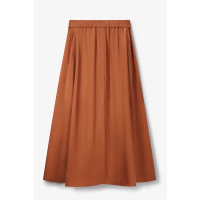 Afbeelding van Sissy Boy Dames Lichtbruine maxi rok (Maat XL, Viscose)