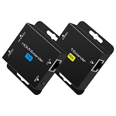 Afbeelding van VPFET HDMI Extender 200ft zu RJ45 Ethernet over Cat5e/Cat6 Kabel Overdraging Transmitter Repeater Unterstüt 1080p 3D HDCP EDID POC Een stroomvoorziening voor de Arbeit met