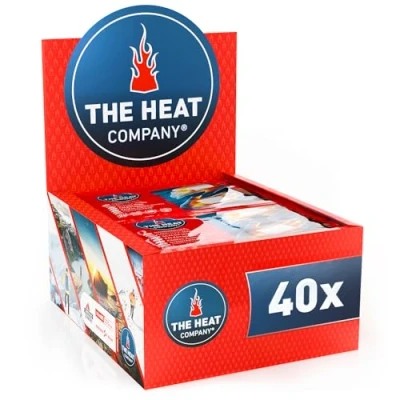Afbeelding van THE HEAT COMPANY handwarmers EXTRA WARM zakverwarmer 12 uur warme handen klaar voor gebruik luchtgeactiveerd zuiver natuurlijk 40 paar
