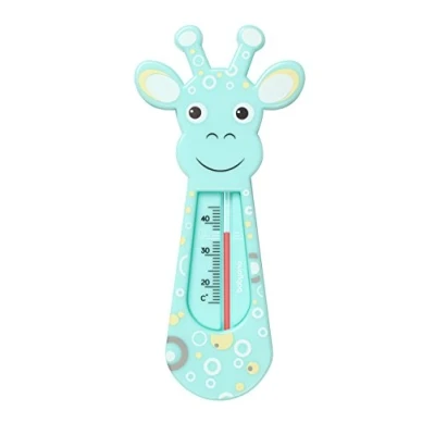 Afbeelding van BabyOne drijvende badthermometer, design: giraf, babyveilig, analoog