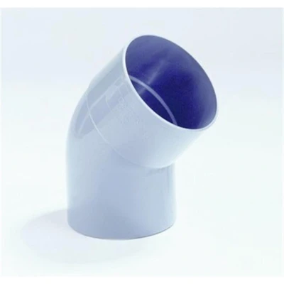 Afbeelding van Dyka Bocht 1x mof spie 45 PVC grijs keurmerk BRL2012 100mm
