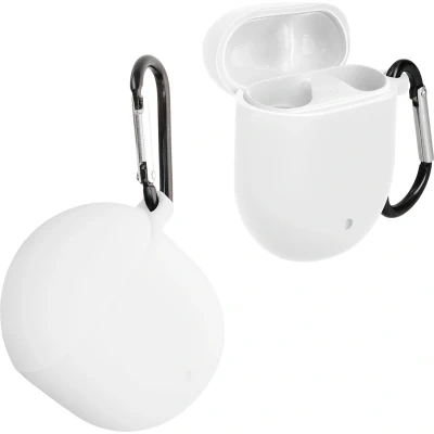 Afbeelding van kwmobile Hoes voor Google Pixel Buds 2 (2020) Siliconen cover oordopjes in wit