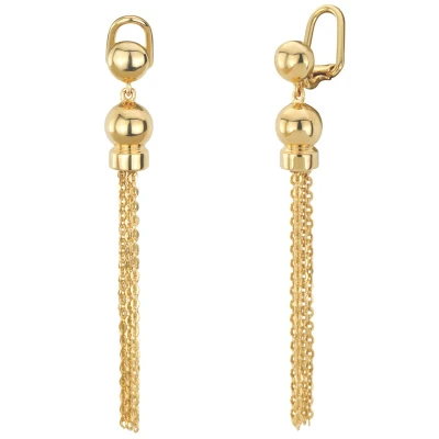 Afbeelding van Traveller Clip Oorbellen Oorclips Dames Hangers Goudkleurig Ketting Verguld 157529